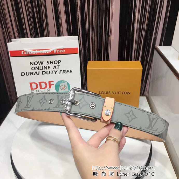 路易威登LV 2018秋冬 Voyager 35毫米腰帶 針式搭扣 男士皮帶  xfp1127
